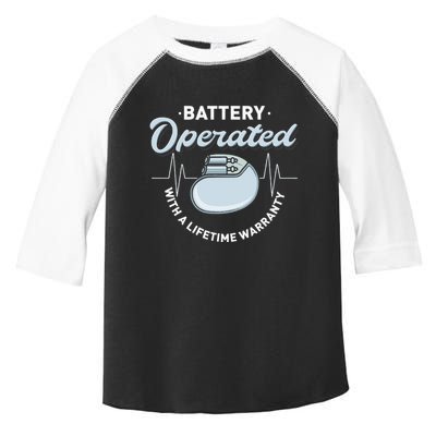 Battery Operated Pacemaker Recipient Heart Attack Survivor Toddler Fine Jersey T-Shirt