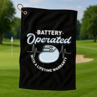 Battery Operated Pacemaker Recipient Heart Attack Survivor Golf Towel