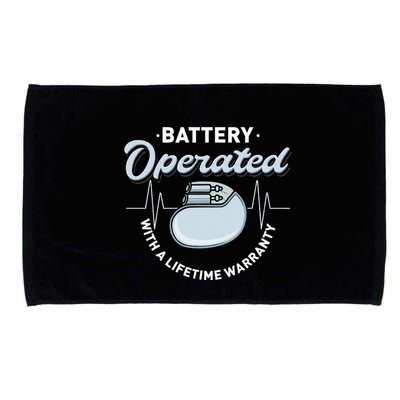 Battery Operated Pacemaker Recipient Heart Attack Survivor Microfiber Hand Towel