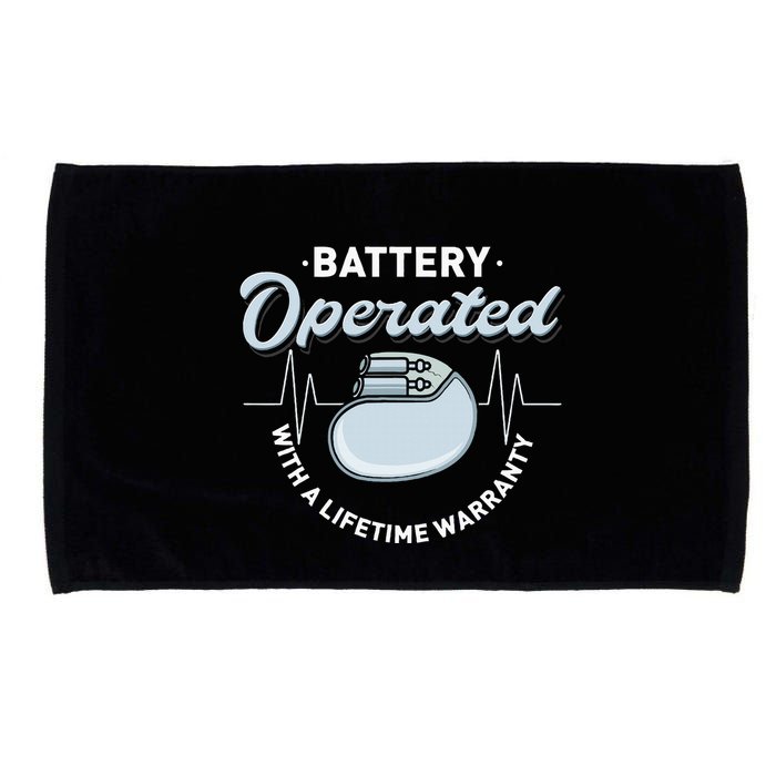 Battery Operated Pacemaker Recipient Heart Attack Survivor Microfiber Hand Towel