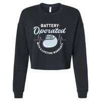 Battery Operated Pacemaker Recipient Heart Attack Survivor Cropped Pullover Crew