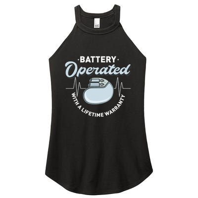 Battery Operated Pacemaker Recipient Heart Attack Survivor Women's Perfect Tri Rocker Tank