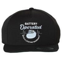 Battery Operated Pacemaker Recipient Heart Attack Survivor Wool Snapback Cap