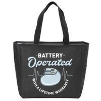 Battery Operated Pacemaker Recipient Heart Attack Survivor Zip Tote Bag