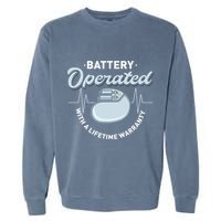 Battery Operated Pacemaker Recipient Heart Attack Survivor Garment-Dyed Sweatshirt