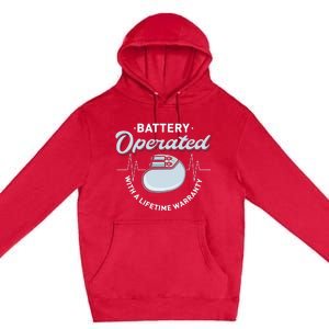 Battery Operated Pacemaker Recipient Heart Attack Survivor Premium Pullover Hoodie