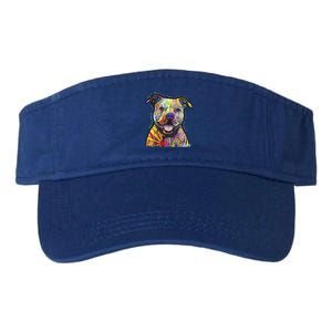 Beware Of Pit Bulls Dean Russo Pitbull Original Dog Lover Great Gift Valucap Bio-Washed Visor