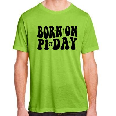 Born On Pi Day 14 March Birthday Math Geek Teachers Students Cute Gift Adult ChromaSoft Performance T-Shirt