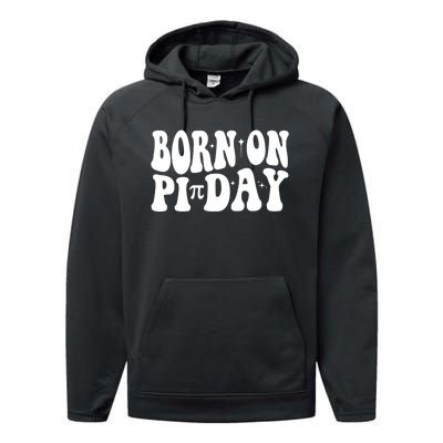 Born On Pi Day 14 March Birthday Math Geek Teachers Students Cute Gift Performance Fleece Hoodie