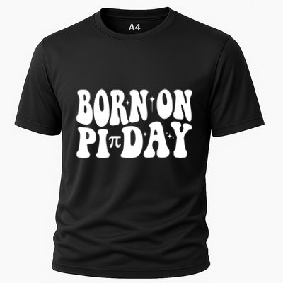 Born On Pi Day 14 March Birthday Math Geek Teachers Students Cute Gift Cooling Performance Crew T-Shirt