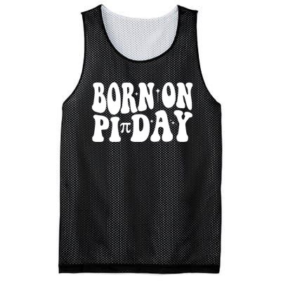 Born On Pi Day 14 March Birthday Math Geek Teachers Students Cute Gift Mesh Reversible Basketball Jersey Tank