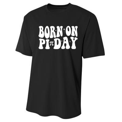 Born On Pi Day 14 March Birthday Math Geek Teachers Students Cute Gift Performance Sprint T-Shirt