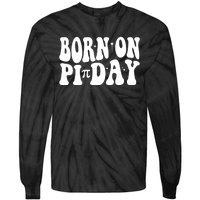 Born On Pi Day 14 March Birthday Math Geek Teachers Students Cute Gift Tie-Dye Long Sleeve Shirt