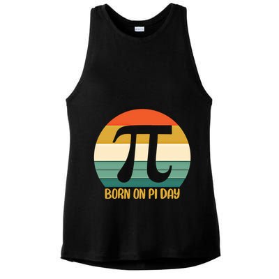 Born On Pi Day March 14 Math Geek Funny Design Meaningful Gift Ladies PosiCharge Tri-Blend Wicking Tank