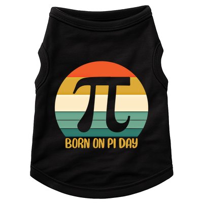 Born On Pi Day March 14 Math Geek Funny Design Meaningful Gift Doggie Tank