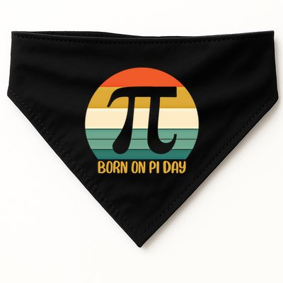 Born On Pi Day March 14 Math Geek Funny Design Meaningful Gift USA-Made Doggie Bandana