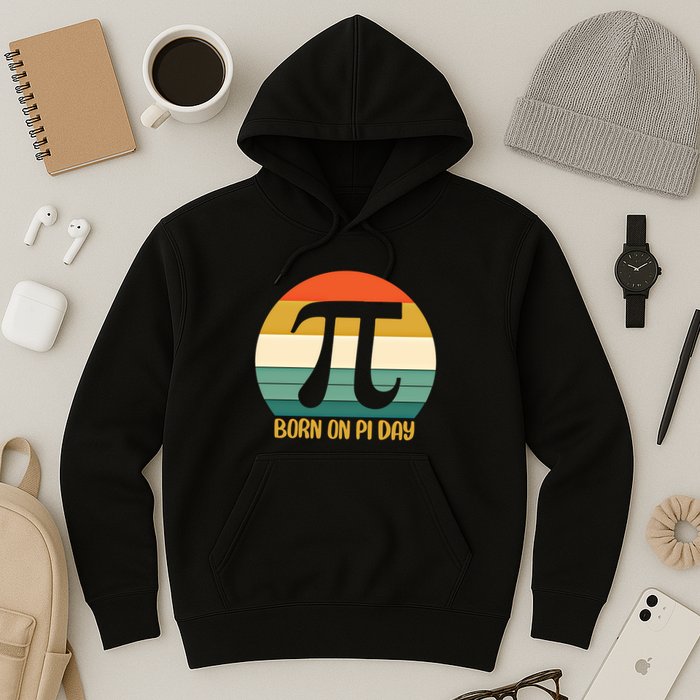 Born On Pi Day March 14 Math Geek Funny Design Meaningful Gift Hoodie