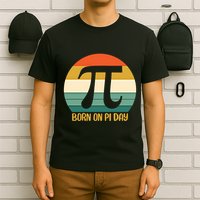 Born On Pi Day March 14 Math Geek Funny Design Meaningful Gift T-Shirt