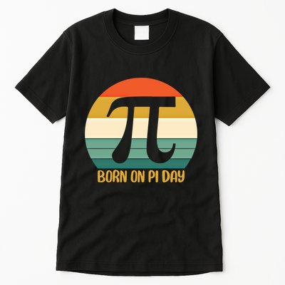 Born On Pi Day March 14 Math Geek Funny Design Meaningful Gift Tall T-Shirt
