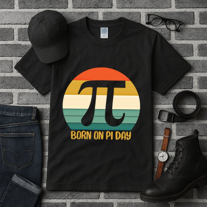Born On Pi Day March 14 Math Geek Funny Design Meaningful Gift Tall T-Shirt