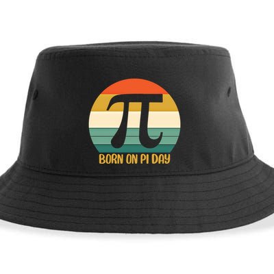 Born On Pi Day March 14 Math Geek Funny Design Meaningful Gift Sustainable Bucket Hat