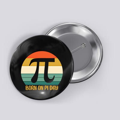 Born On Pi Day March 14 Math Geek Funny Design Meaningful Gift Button