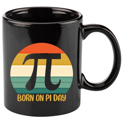 Born On Pi Day March 14 Math Geek Funny Design Meaningful Gift 11oz C Handle Ceramic Mug
