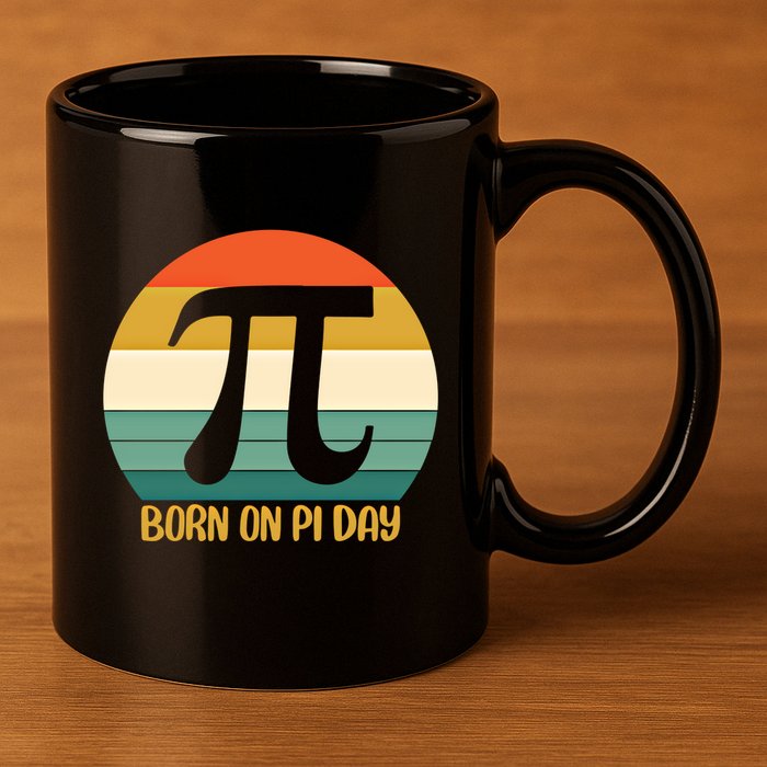 Born On Pi Day March 14 Math Geek Funny Design Meaningful Gift 11oz C Handle Ceramic Mug