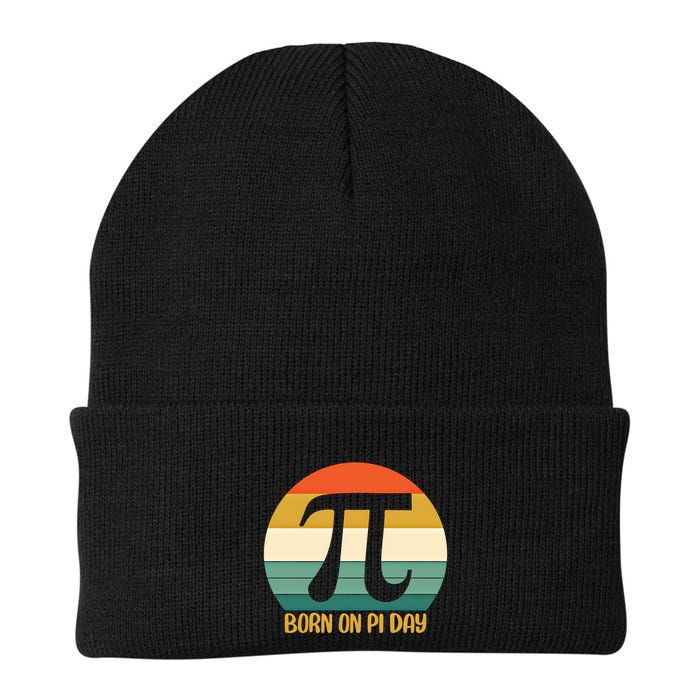 Born On Pi Day March 14 Math Geek Funny Design Meaningful Gift Beanie