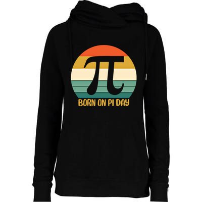 Born On Pi Day March 14 Math Geek Funny Design Meaningful Gift Womens Funnel Neck Pullover Hood