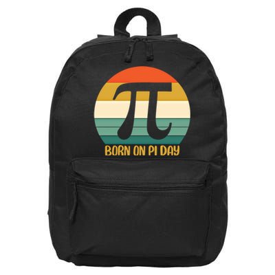 Born On Pi Day March 14 Math Geek Funny Design Meaningful Gift 16 in Basic Backpack