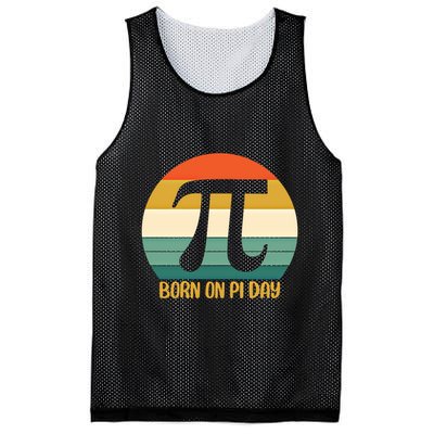 Born On Pi Day March 14 Math Geek Funny Design Meaningful Gift Mesh Reversible Basketball Jersey Tank