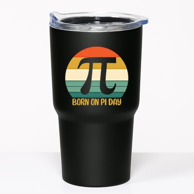 Born On Pi Day March 14 Math Geek Funny Design Meaningful Gift Tumbler