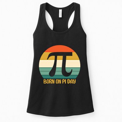 Born On Pi Day March 14 Math Geek Funny Design Meaningful Gift Womens Tank Top