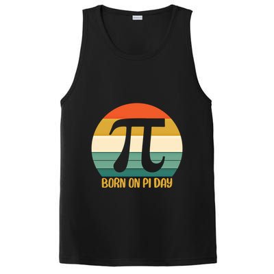 Born On Pi Day March 14 Math Geek Funny Design Meaningful Gift PosiCharge Competitor Tank