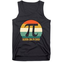 Born On Pi Day March 14 Math Geek Funny Design Meaningful Gift Tank Top