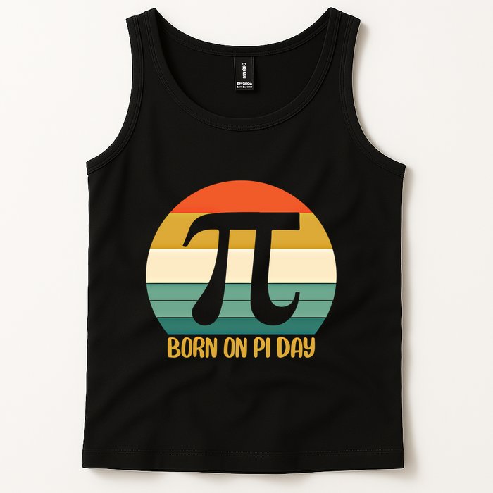 Born On Pi Day March 14 Math Geek Funny Design Meaningful Gift Tank Top
