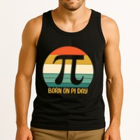 Born On Pi Day March 14 Math Geek Funny Design Meaningful Gift Tank Top