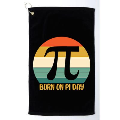 Born On Pi Day March 14 Math Geek Funny Design Meaningful Gift Golf Towel