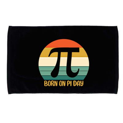 Born On Pi Day March 14 Math Geek Funny Design Meaningful Gift Microfiber Hand Towel