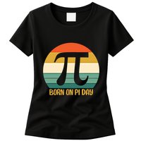 Born On Pi Day March 14 Math Geek Funny Design Meaningful Gift Womens T-Shirt