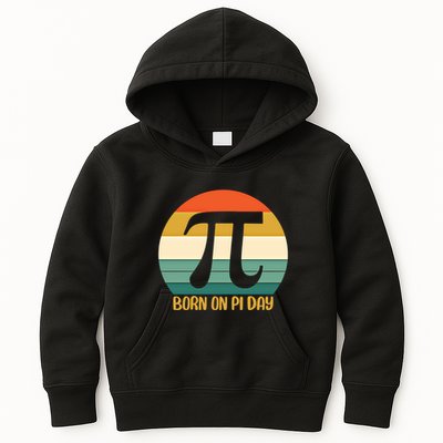 Born On Pi Day March 14 Math Geek Funny Design Meaningful Gift Kids Hoodie