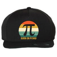 Born On Pi Day March 14 Math Geek Funny Design Meaningful Gift Wool Snapback Cap