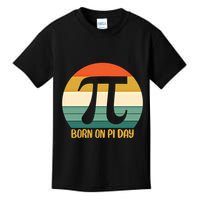 Born On Pi Day March 14 Math Geek Funny Design Meaningful Gift Kids T-Shirt
