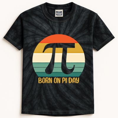 Born On Pi Day March 14 Math Geek Funny Design Meaningful Gift Kids Tie-Dye T-Shirt