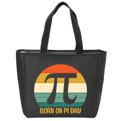 Born On Pi Day March 14 Math Geek Funny Design Meaningful Gift Zip Tote Bag