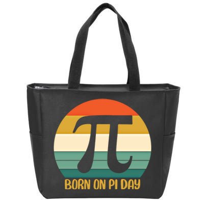 Born On Pi Day March 14 Math Geek Funny Design Meaningful Gift Zip Tote Bag