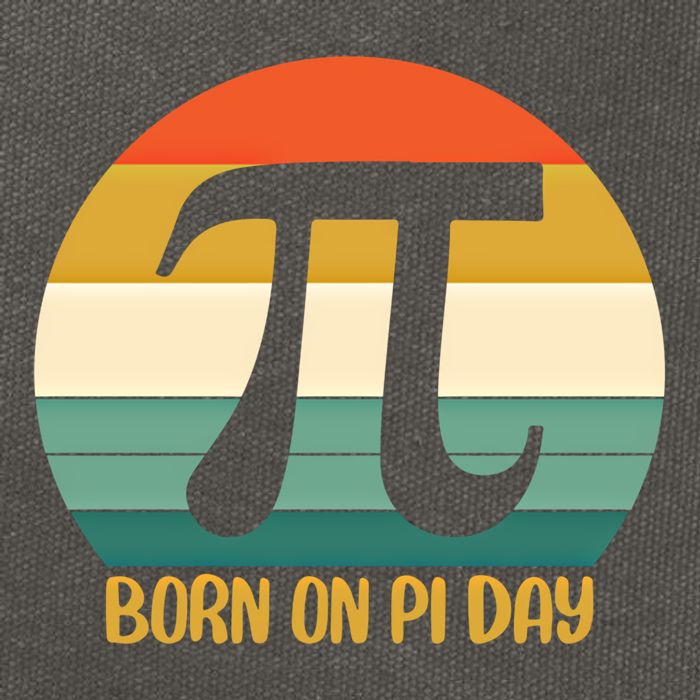 Born On Pi Day March 14 Math Geek Funny Design Meaningful Gift Cotton Canvas Backpack