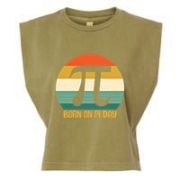 Born On Pi Day March 14 Math Geek Funny Design Meaningful Gift Garment-Dyed Women's Muscle Tee