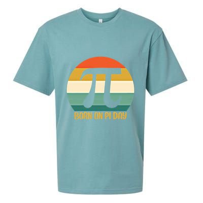 Born On Pi Day March 14 Math Geek Funny Design Meaningful Gift Sueded Cloud Jersey T-Shirt